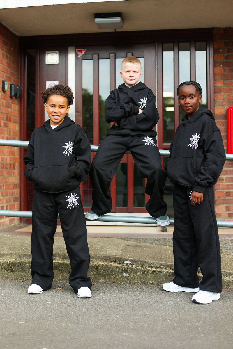 Kids SP Black Oversized Tracksuit