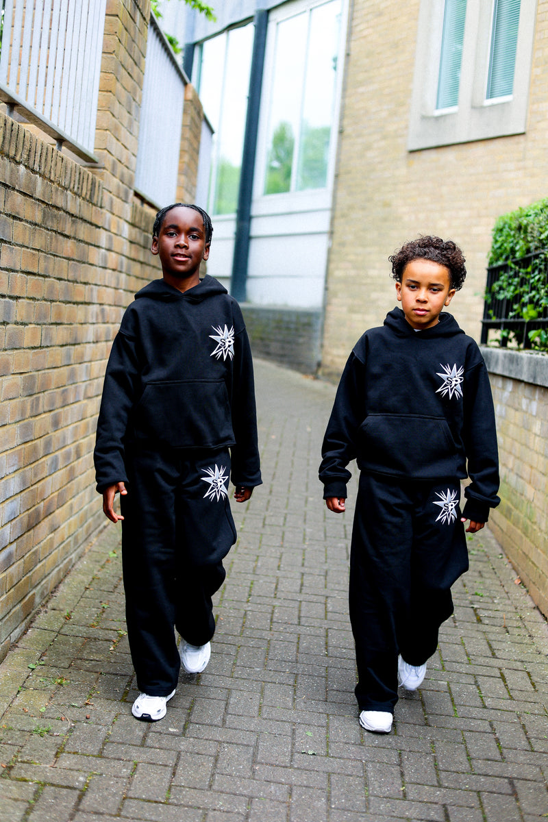 Kids SP Black Oversized Tracksuit