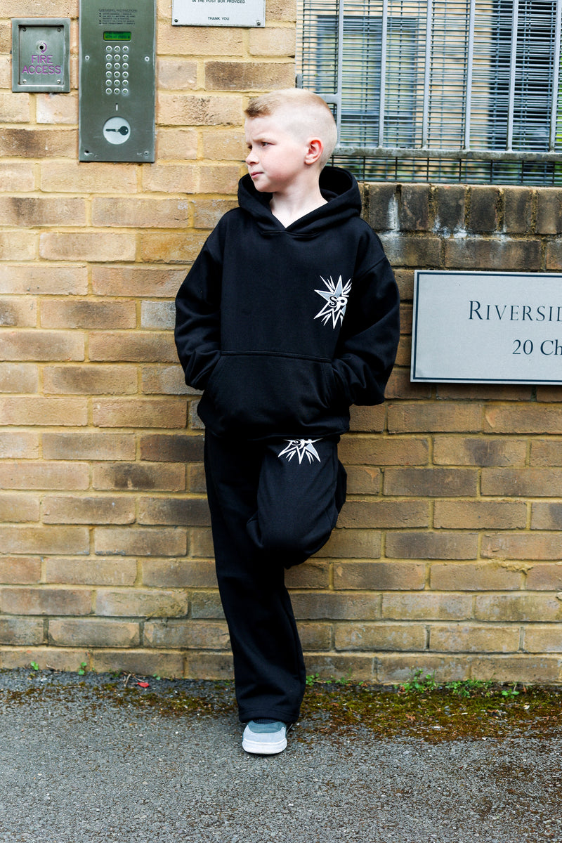 Kids SP Black Oversized Tracksuit