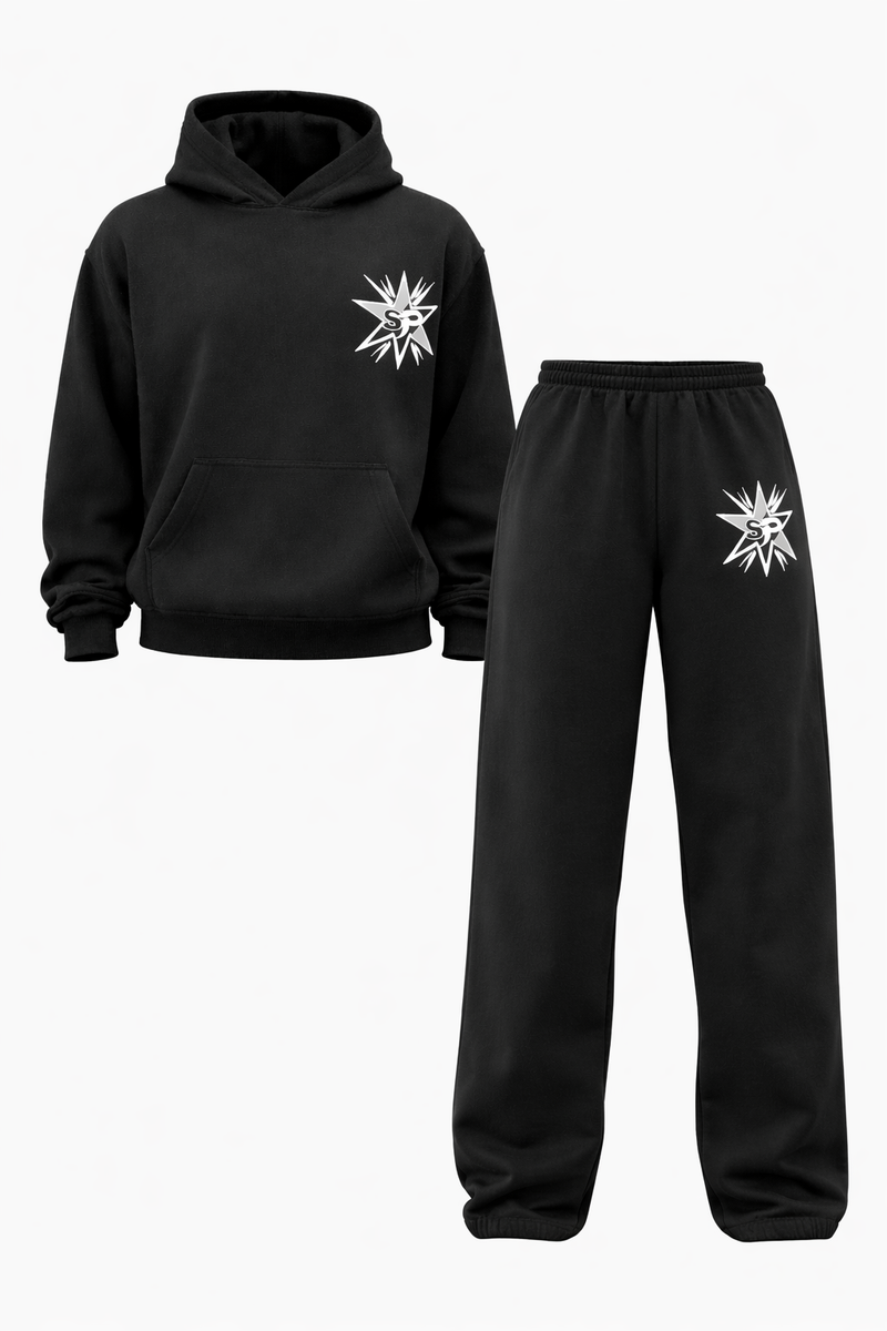 Adults SP Black Oversized Tracksuit